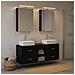 Set di mobili per il bagno 5 pcs Rovere Nero - Foto miniatura 4