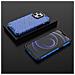 Honeycomb Corpo Con Copertura Colorata E Bumper In Tpu, Per Iphone 13 Pro, Colore Blu. - Foto miniatura 1