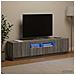 Mobile TV LED a 5 pezzi Sonoma grigio Legno ingegnerizzato - Foto miniatura 4