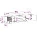 Mobile TV LED a 5 pezzi Sonoma grigio Legno ingegnerizzato - Foto miniatura 7
