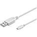 Cavo Micro Usb "B" Schermato Colore Bianco Mt. 1,8 - Foto miniatura 1