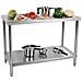 Tavolo Inox 100 X 60 Cm - Foto miniatura 1