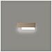 Doha - Applique Led Da Parete Moderna 15w - Alluminio Bianco E Tortora, Luce Calda 3000k, 1270lm, Diffusore Bisatinato, Ip20, L.40x13,5cm - Foto miniatura 6