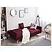 Divano Letto Moderno 3 Posti In Tessuto Rosso Lucan - Foto miniatura 20