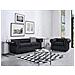 Divano Vintage A 3 Posti In Pelle Nera Chesterfield - Foto miniatura 28