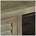 Mobile Tv Legno Massello Di Mango Grigio E Ottone 110x30x48cm - Foto miniatura 4