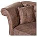 Chaise-longue In Scamosciato Sintetico Marrone Sinistra Lattes - Foto miniatura 18