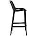 Sgabello Alto Outdoor Air in Polipropilene I Sgabello Impilabile Alt. 75 CM | Sgabello Bar Facile da Pulire I Sedia Design Carico Max 130 kg Nero - Foto miniatura 3