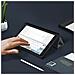 Custodia Ipad 9 2021 Ipad 8 2020 Ipad 7 2019 Supporto Tastiera Grigio - Foto miniatura 2