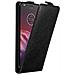 Custodia Compatibile Con Motorola Moto Z2 In Nero Di Notte - Coperchio Protettivo In Design Flip Con Chiusura Magnetica - Foto miniatura 4