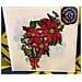 Biglietto D'auguri Origamo ''stella Di Natale 3'' Quilling - Foto miniatura 1