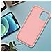 Cover Silicone Iphone 12 / 12 Pro Semi-rigida Opaca Soft Touch Rosa - Foto miniatura 3
