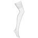 810-sto-2 Calze Per Reggicalze Trasparenti Aderenti Con Pizzo Floreale, Bianco, l / xl - Foto miniatura 1