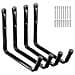 Parete Gancio Gigante Garage Bagagli 32cm 12.6inches Heavy Duty Utility Hanging Rack Per Tavola Da Surf Scala Kayak (nero Confezione Da 4)  - Foto miniatura 1