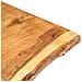 Piano del Tavolo in Legno Massello di Acacia 80x (50-60) x2,5 cm - Foto miniatura 3