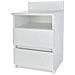 M1 Malwa Night Stand 2 Drawers 1 Shelf White - Foto miniatura 1