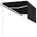 Tenda Sole Retrattile Automatica con Parasole 3x2,5m Antracite - Foto miniatura 4