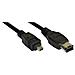 34642 1.8m Nero cavo firewire - Foto miniatura 1
