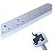 27-4100, Basico, Plastica, Bianco, 250V, 13A, BS 1363 - Foto miniatura 1