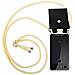 Catena Di Telefoni Cellulari Compatibile Con In Crema Beige - Coperchio Protettivo In Silicone Con Anelli D'argento, Cinturino In Corda E Custodia Staccabile - Foto miniatura 1