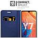 Custodia Compatibile Con Huawei Y7 2019 / Y7 Prime 2019 In Classy Blu Scuro - Coperchio Protettiva Con Chiusura Magnetica, Funzione Stand E Tasca Per Le Carte - Foto miniatura 5