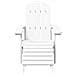 Sedia da Giardino Adirondack con Poggiapiedi Bianca HDPE - Foto miniatura 3