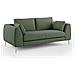 Plano Divano Lineare In Microfibra Tecnica T11 Verde - Foto miniatura 8