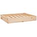 Cuccia Per Cani 61,5x49x9 Cm In Legno Massello Di Pino - Foto miniatura 1