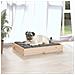 Cuccia Per Cani 61,5x49x9 Cm In Legno Massello Di Pino - Foto miniatura 4