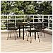 Set Da Pranzo Da Giardino 5 Pz Nero In Polyrattan - Foto miniatura 1