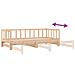 Divano Letto Con Letto Estraibile 90x190 Cm Legno Massello Pino - Foto miniatura 5