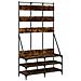 Appendiabiti Con Porta Scarpe Rovere Fumo 100x40x184 Cm - Foto miniatura 2