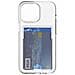 Cover Ibrida Per Iphone 14 Pro Con Porta Carte Integrato, Trasparente - Foto miniatura 1