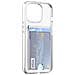 Cover Ibrida Per Iphone 14 Pro Con Porta Carte Integrato, Trasparente - Foto miniatura 2