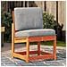 Sedia Da Giardino Marrone Cera 50,5x55x77cm Legno Massello Pino - Foto miniatura 1