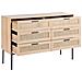 Cassettiera Legno Chiaro 6 Cassetti Pasco - Foto miniatura 3