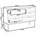 Cassettiera Legno Chiaro 6 Cassetti Pasco - Foto miniatura 7