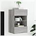 Mobile TV a Parete con Luci LED Grigio Sonoma 40x30x60,5 cm - Foto miniatura 6
