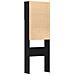 Mobile Lavatrice Rovere Nero 64x24x190 cm in Legno Multistrato - Foto miniatura 8