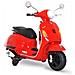 Moto Elettrica per Bambini Design Vespa, Batteria 6V con Suoni e Luci, Età 3-6 Anni, Rosso - Foto miniatura 1