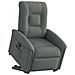 Poltrona Alzapersona Reclinabile Grigio Scuro in Tessuto - Foto miniatura 1