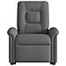 Poltrona Alzapersona Reclinabile Grigio Scuro in Tessuto - Foto miniatura 4
