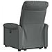 Poltrona Alzapersona Reclinabile Grigio Scuro in Tessuto - Foto miniatura 6