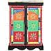 Tavolo Consolle Multicolore 50x30x75 cm in Legno Massello di Mango - Foto miniatura 2