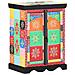 Tavolo Consolle Multicolore 50x30x75 cm in Legno Massello di Mango - Foto miniatura 6