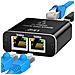 Duplicatore Ethernet Rj45 Gigabit 1000mbps 2 Dispositivi In Simultanea, Nero - Foto miniatura 1