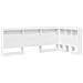 Testata contenitore con testiera Bianco 75 cm Legno multistrato - Foto miniatura 1