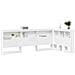 Testata contenitore con testiera Bianco 75 cm Legno multistrato - Foto miniatura 3
