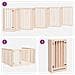 Cancello per Cani con Porta Pieghevole 9 Pannelli 450 cm Pioppo - Foto miniatura 5