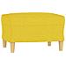 Set di Divani 4 pz con Cuscini Giallo Chiaro in Tessuto - Foto miniatura 6